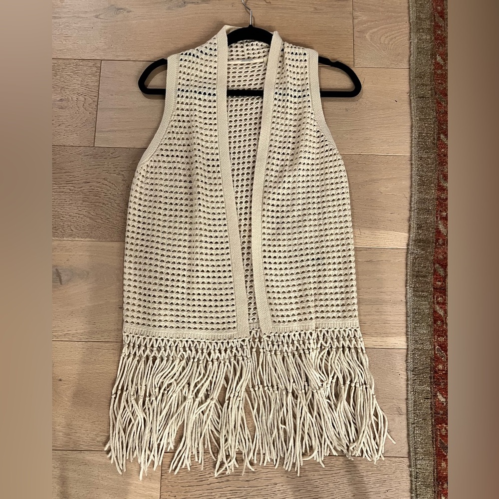 Elie Tahari Maeve Fringe Vest - Picture 2 of 3